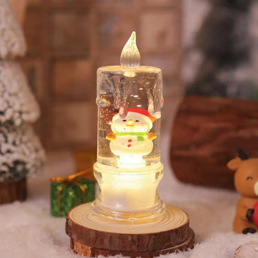 Bougies LED étincelantes d’eau de Noël-Lampe Veilleuse